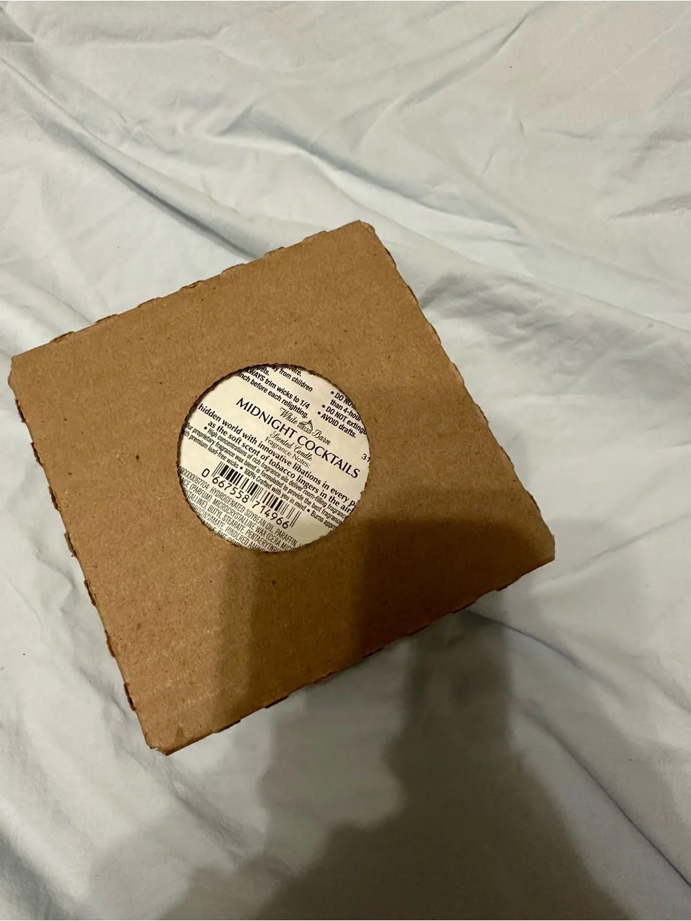 White Barn Midnight Cocktails Candle - Rust with Gold Lid